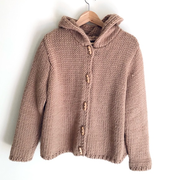 Chunky knit 100% wool cardigan - Picture 12 of 16